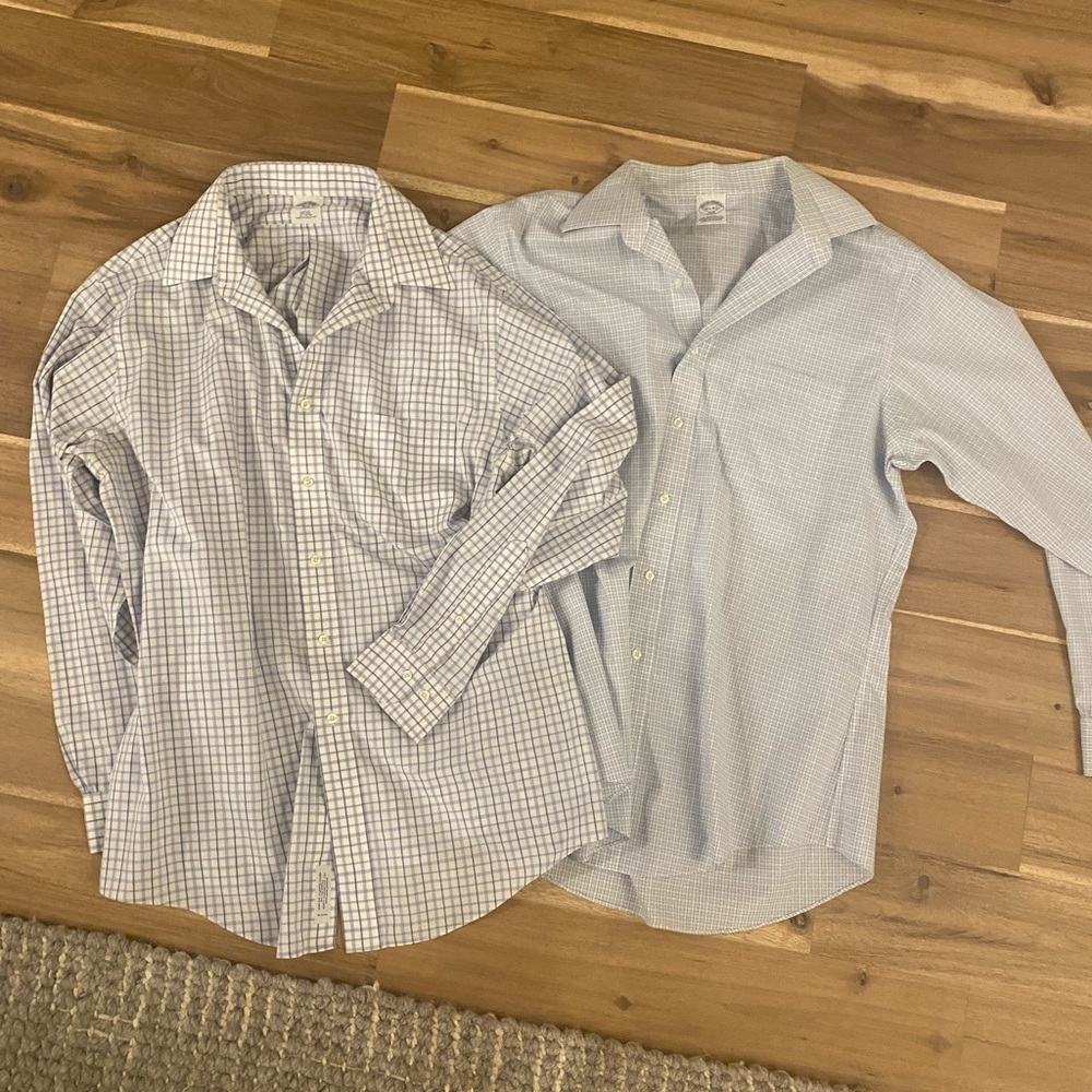 2 Brooks Brothers dress shirts. 16.5 34/35
